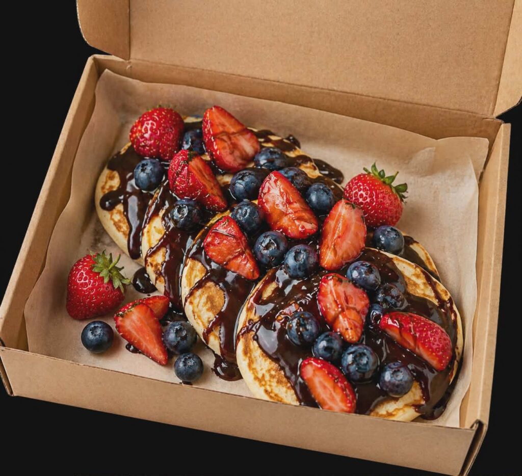 Pancake z Syropem Klonowym / Nutellą i Owocami