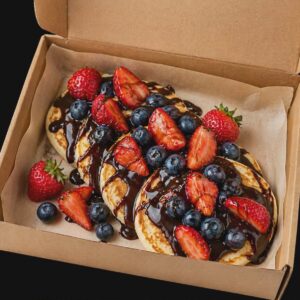 Pancake z Syropem Klonowym / Nutellą i Owocami